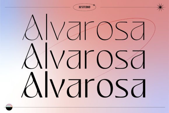 Alvarosa: A Sleek Display Font for Modern Web Design