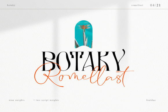 Botaky Romellast: A Stylish Display Font for Small Business Branding