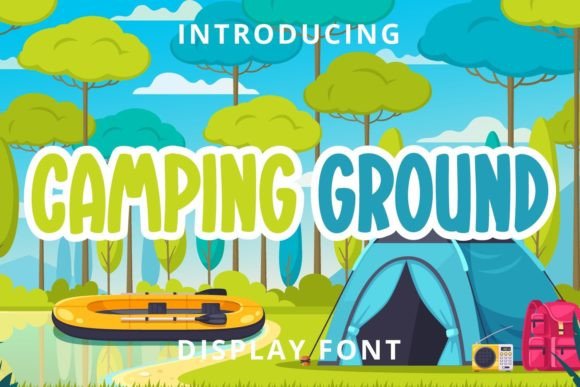 Camping Ground: A Playful Display Font for Lively Editorial Designs