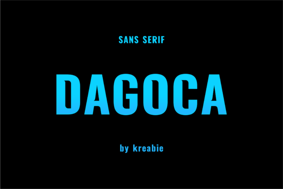 Dagoca: A Sharp Display Font for Modern Web and Digital Design