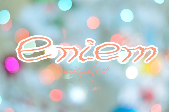 Eniem: A Cute Display Font That Brings Personality to Branding