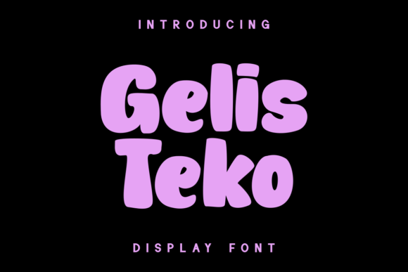 Gelis Teko: A Bold Display Font for Crafters and Product Makers