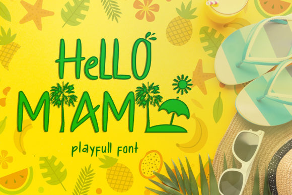 Hello Miami: A Sunny Display Font for Business Branding