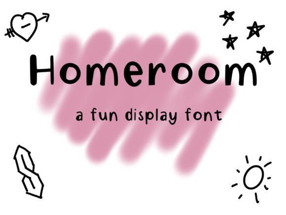 Homeroom: A Playful Display Font for Thoughtful Editorial Design