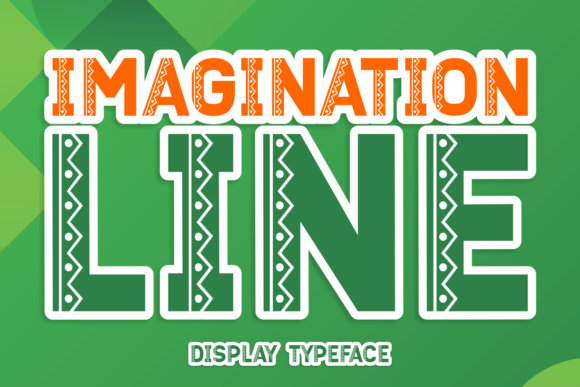 Imagination Line: A Bold Display Font for Editorial Creativity