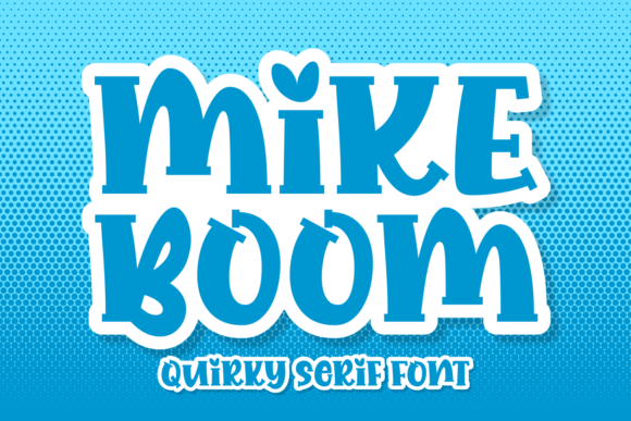Mike Boom: A Playful Display Font for Creative Branding Projects