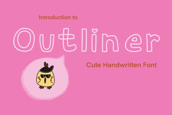 Outliner: A Fresh Display Font for Handmade Labels, Invitations, and More