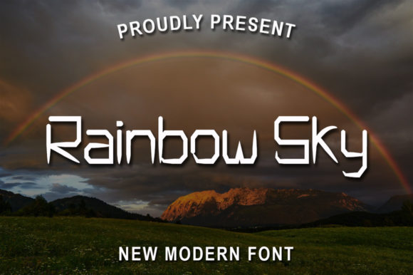 Rainbow Sky: A Display Font That Elevates Your Business Branding