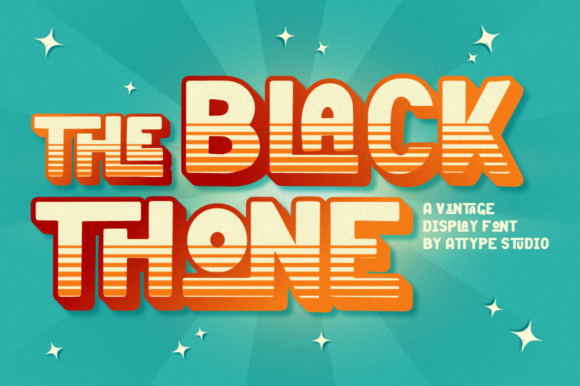 The Black Thone: A Bold Display Font for Urban-Inspired Campaigns