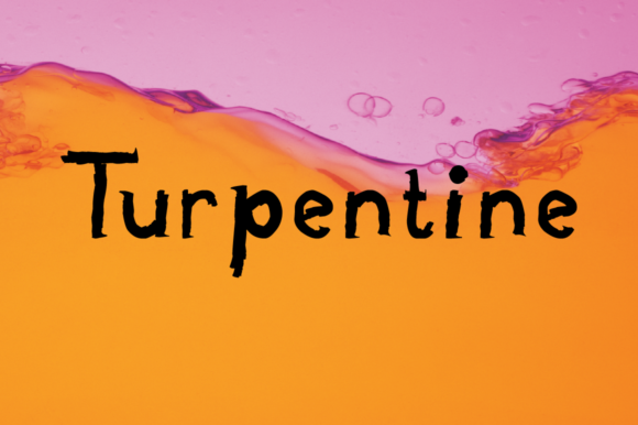 Turpentine: A Quirky Display Font for Crafters & Product Designers
