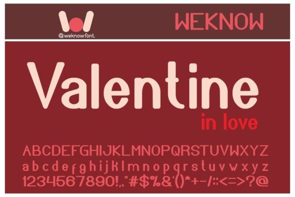 Valentine in Love: A Charming Display Font for Crafters & Small Product Makers