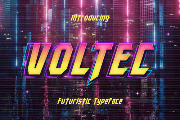 Voltec: A Bold Display Font for High-Impact Design